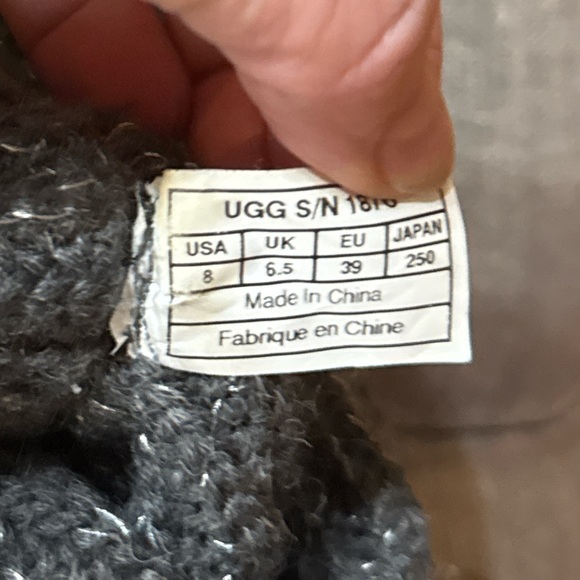 Ugg Classic Cardy Knit Womens Sz 8 Grey - Picture 8 of 8